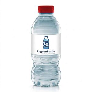 custom branded water bottle 330ml water bottle red cap