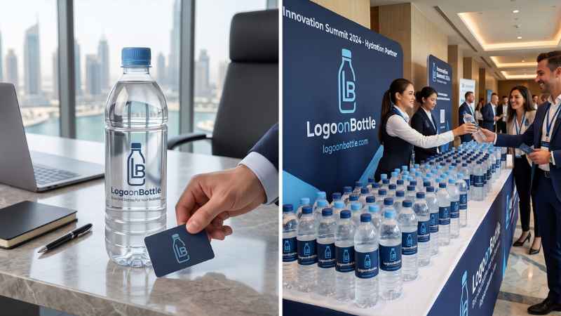 Logoonbottle uae branded water for events