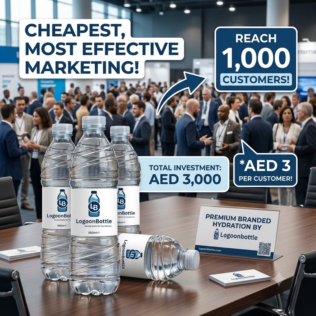 Cheapest Most Effective Marketing in UAE Using Logoonbottle