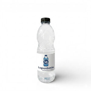 Custom water bottle with business logo for event branding